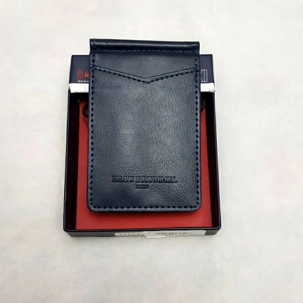 Beau Brummel Soho Money Clip Slim Pocket Wallet New